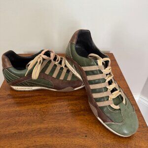 Men's GrandPrix Sneaker in Verdolino (Green and Sand)